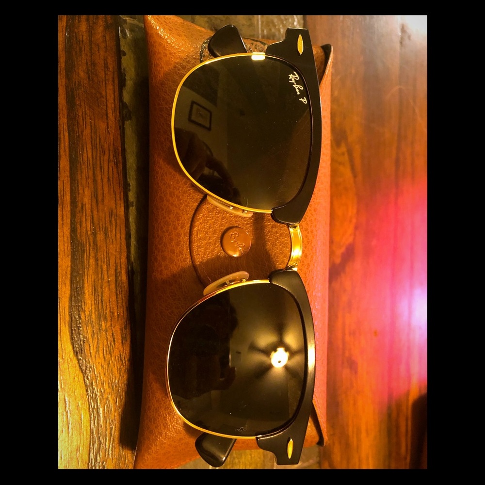 Authentic Ray-Ban Clubmaster Polarized Sunglasses